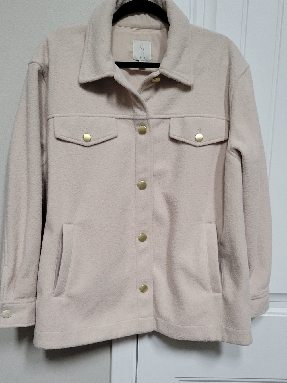 Women's Cream Button-Front Jacket